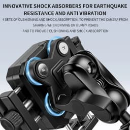 TOSUOD Bike Phone Holder 360° View Bicycle Phone Holder Stand Motorcycle Shockproof Phone Bracket