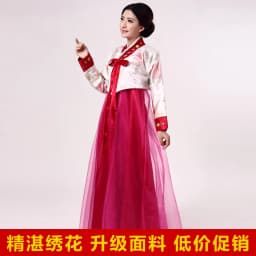Traditional Hanbok for Women Korean Costume Minority Palace Performance Court Clothes Flower New Year Wedding Party Dance Dress