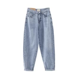 Korean Fashion High Waist Jeans Women Clothing Stretch Streetwear Harem Pants Vintage Loose Baggy Denim Jeans C472