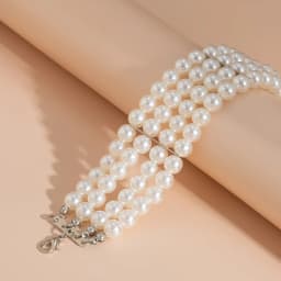 IngeSight.Z Luxury Multilayer Imitation Pearl Beaded Wide Cuff Bracelets For Women Simple Charm Bangles Party Birthday Gifts
