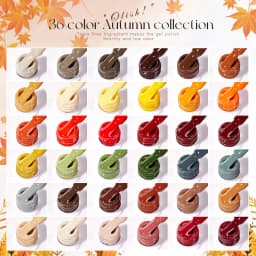 Vendeeni Hot Popular Fall Winter Nail Gel Polish Collection 36color Set TPO HEMA Free OEM High Pigment Autumn Gel Nail Polish