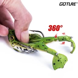 Goture 8.4g 13.6g 16.6g Frog Fishing Lures Soft Tube Bait Topwater Swimbait Floating Bait with Hook for Bass Trout Fishing Rod