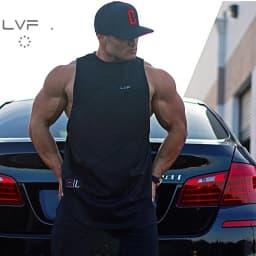 Men's Gym Tank Top Bodybuilding Singlet Fitness Sleeveless Vest Muscle Shirt Casual Cotton Top Workout Sports Vest Men Clothing