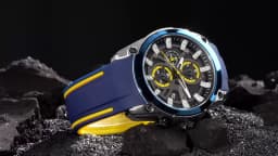 MEGIR Original Blue Sport Watch for Men Luxury Military Quartz Chronograph Clock Luminous Big Dial Wristwatch Montre Homme 2144