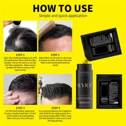 Unisex Hair Building Fibers for Dense Hair Thickening Powder 5 Second Instant Coverage Root Concealer Hair Fiber Hair Styling
