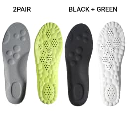 4PCS Unisex PU Orthopedic Insoles Super Soft For Shoes 신발깔창 Antibacterial Deodorization Sweat Absorption Insert Running ShoesPad