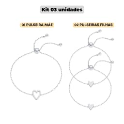 2/3pcs 14K Gold Plated Stainless Steel Matching Heart Solitaire Bracelet Set for Women Mother Daughter Friendship jewelry gifts