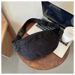 Corduroy Women Waist Bag Canvas Student Shoulder Crossbody Chest Bag 2026 Fanny Pack Fashion Phone Banana Female Bum Belt Bags