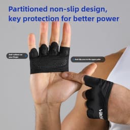 1Pair Four Finger Gloves For Weightlifting Training Men and Women Pilates Aerial Yoga Sports Fitness Non-slip Half-finger Gloves