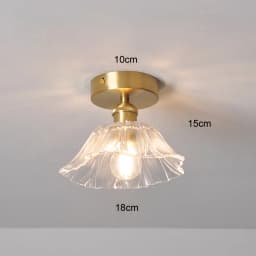 Vintage Pendant Lights Flower Glass Hanging Lamps Home Decoration Lighting Living Room Bedroom Bedside Light Fixture Indoor Shop