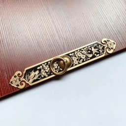 Antique Brass Cabinet Handles Carved Floral Drawer Pulls Vintage Dresser Knobs for Furniture Restoration and Farmhouse Decor