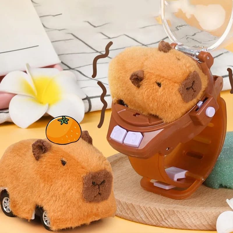 2.4G Children's Watch Remote Control Car Toy Novelty RC Car Toy Cartoon Portable USB Charging Watch Car Kid Birthday Gift