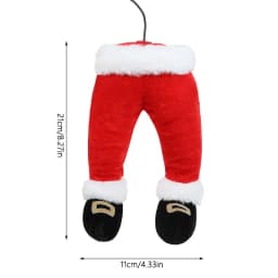 Santa Claus Elf Legs Doll Christmas Tree Decoration Home Fireplace Hanging Ornament Xmas Tree Picks New Year Party Supplies Gift