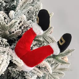 Santa Claus Elf Legs Doll Christmas Tree Decoration Home Fireplace Hanging Ornament Xmas Tree Picks New Year Party Supplies Gift