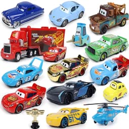 Cars Toys Lightning McQueen Jackson Storm The King Mater Racing Car 1 Diecast Metal Alloy Model Peripheral Cars Birthday Gifts