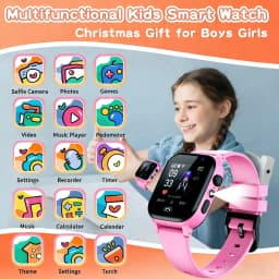 Children's Smartwatch Boy and Girl HD Call LED Flashlight SOS LBS Location Waterproof GPS Alarm Clock Step Count Smart Watch H10