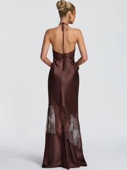 Blifanbo Halter Neck Leopard Print Sexy Maxi Dress Women Elegant Off-shoulder Stain Sleeveless Backless Club Party Long Dress