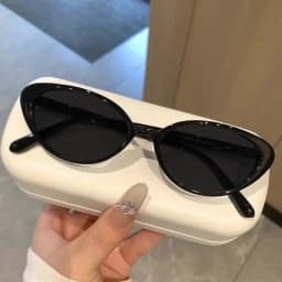 Spicy Girl Style Fashionable Cat Eye Myopia Sunglasses New Retro Street Photography Sun Protection Near Sight Sunglasses Women