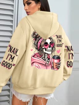 Expensive Talks Back Funny Printing Womens Hoodie Loose Multicolor Pullovers Fleece Autumn Sportswear Casual Pocket Hoody