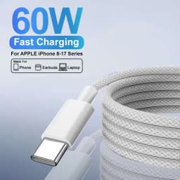 PD 60W USB Cable For Apple iPhone 17 16 11 12 13 14 15 Pro Max 17 Air USB Type C Cable Fast Charging Date Wire Phone Charge Line