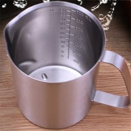 304 Stainless Steel Measuring Liquid Measuring Cups Cup with Inner Scale Design Kitchen Scale Cup Pull Flower Cup Kitchen Tools