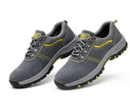 Women's Steel Toe Safety Boots Ankle Survival Anti-smashing Mid-plate Blue Safety Shoes for Protection