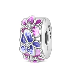100% 925 Sterling Silver Rainbow Zircon Colorful Butterfly Dragon Shaped Silicone Stopper Charms Beads Fit DIY Bracelets Jewelry