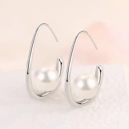 High-quality 925 Sterling Silver Crystal Fashion Circle Hoop Earrings for Woman Wedding Party Gift Street Versatile Jewelry