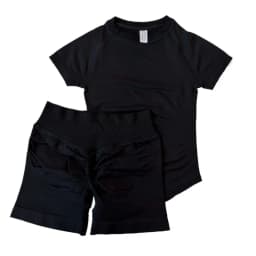 1-2 Pieces Sports Sets Short Sleeve Seamless Yoga Top Gym Suit T-shirt Set Fitness Set Women Workout Running Sports Shorts
