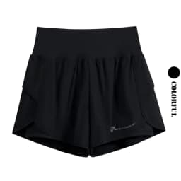 DRUR Breathable Gym Clothes for Women 2 Piece Summer Workout Sets Full Zip Sports Tops with Elastic Waist Shorts Active Wear New