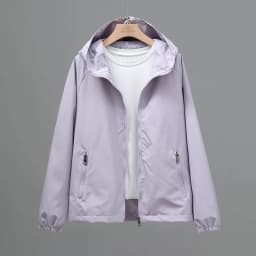 Thin Trench Coat Women Spring Autumn New Double Hooded Windbreaker Wind-Proof Waterproof Sports Outwear Female Fashion Joker Top