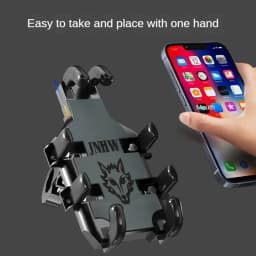 Shock-absorbing Motorcycle Mobile Bicycle Phone Holder Bike Support Handlebar Rearview Mirror Cell Phone Holder Stand