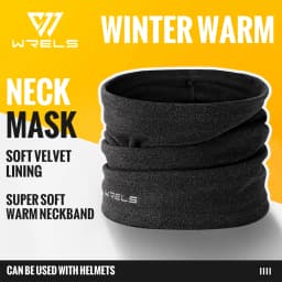 WRELS Windproof Warm Winter Cycling Mask Motorcycle Fleece Neck Outdoor Windproof Scarf Camp Hiking Balaclava Cycling Face Mask