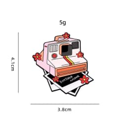 Cartoon Machine Metal Brooch Car Sewing Machine Phone Music CD Typewriter Camera Ruler Storage Card Badge Punk Pins Jewelry Gift