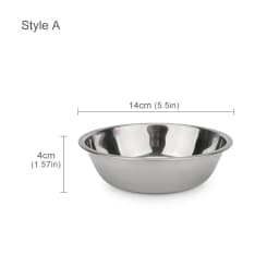 Metal Dog Cat Stainless Steel Pet Bowl Food Drinking Bowl For Small Medium Big Dogs