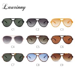Trendy Gradient Blue Lens Oversized Pilot Sunglasses Women Brand Design Vintage Tortoise Shell Aviation Men Shades Sun Glasses