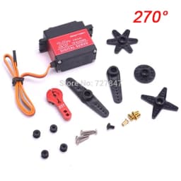 Waterproof 180/270/360 Degree 20KG 25KG 30kg 35kg 60kg Large Torque Digital Coreless Servo Aluminium Metal Gears 25T Arm RC Car