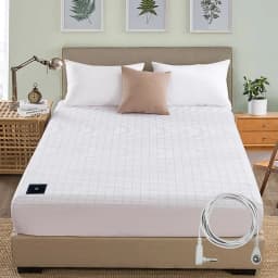 MAXSHARER Earthing Fitted Sheet Organic Cotton with Conductive Silver Fiber Grounding Bed Sheet Fitted Sheet for Nature Wellness