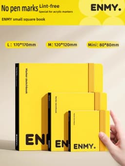 ENMY 300g/㎡ Acrylic Marker Paper No Bleed Cotton Fiber Watercolor Paper Art Paper for Drawing Notebooks School Office Supplies