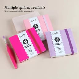 SeamiArt 8x8cm Mini Cotton Sealing Glue Watercolor Travel Notebook Hot Pressed 300gsm Drawing Paper 20 Sheets for Art Supplies