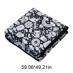 150x125cm DIY Painting Blankets Washable Velvet 24 Coloring Blanket With Markers For Holiday Arts Activities Creative Handcraft