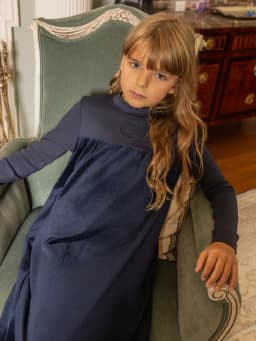 AP AW26 Friday Night Collection Boy Girl Velour With Jersey Fabric Family Matching Clothing Maxi Dress Set Clothes