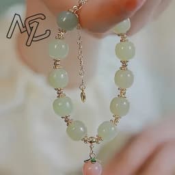 Natural Jade Agate 18K Gold Plated Peach Bracelet Exquisite Sexy Young Girls Fashion Real Jewelry Best Selling Holiday Gifts