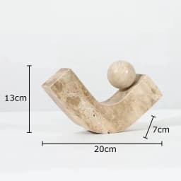 Geometric Arc Natural Stone Ornaments Modern Crafts Desk Decoration Minimalist Desk Decoration Home Aesthetics Modern Art Statue