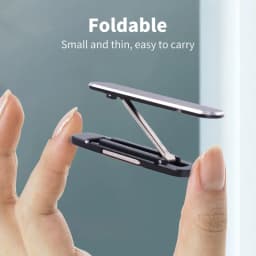 Univesal Mini Invisible Phone Holder 360° Rotatable Metal Desktop Kichstand Ultra Thin Foldable Mobile Phone Bracket Holder
