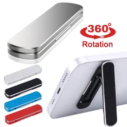Univesal Mini Invisible Phone Holder 360° Rotatable Metal Desktop Kichstand Ultra Thin Foldable Mobile Phone Bracket Holder