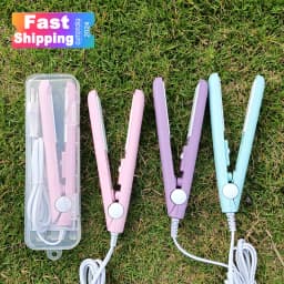 3 in 1 Hair Iron High Quality Flat Iron Straightening Hot Comb mini Professional Hair Straightener & Curling Iron Styling Tools