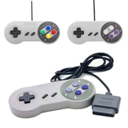 Wired Gamepad for SNES/SFC,Adaptation Genuine SNES/SFC Game Console, Gamepad Handle for Super Nin-tend-o Game Console