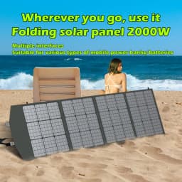 2000w 1500w 1000w 500w Flexible Foldable Solar Panel High Efficience Travel & Phone & Boat Portable 12V Solar Panel Kit