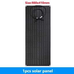 600W 300W Flexible Solar Panel Kit 18V Monocrystalline Solar Cell Outdoor Power Charger for Camping Yacht Motorhome RV Car Boat